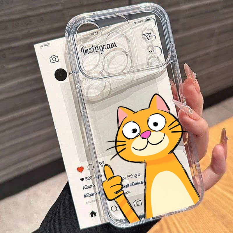 Receipt Printer Thermal - Custodia per telefono con simpatico gatto